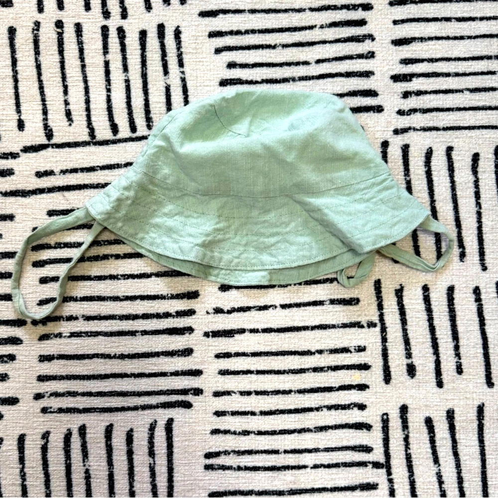 Custom Linen hat with cotton lining from Etsy shop AlissahThreads 6-12m